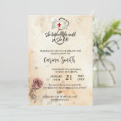 彼女がヴィンテージでき信じる看護卒業 招待状 (スタンド正面)