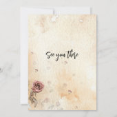 彼女がヴィンテージでき信じる看護卒業 招待状 (裏面)