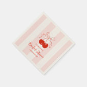 彼女が一番の ブライズシャワー スタンダードカクテルナプキン (角)