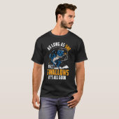 彼女が全ての良いリールの男の魚を飲み込む限り Tシャツ (正面フル)