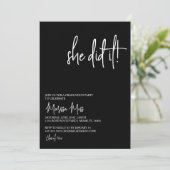 彼女が卒業パーティーの招待状をした 招待状 (スタンド正面)