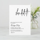 彼女が卒業式モダンの招待状をした 招待状 (スタンド正面)