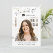 彼女が卒業発表の写真を撮った 案内状 (スタンド正面)