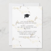 彼女が卒業発表の写真を撮った 案内状 (裏面)