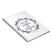 "彼女が取り組む何に、彼女は征服します" ノートブック (右側)