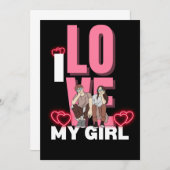 彼女が大好きカスタム 招待状 (正面/裏面)