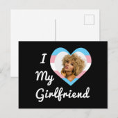 彼女が大好き LGBT トランスプライド カスタム フォト ポストカード (正面/裏面)