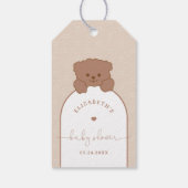 彼女が好きポップ・アートのにシャワーを浴びるミニマルポップ ギフトタグ (裏面)