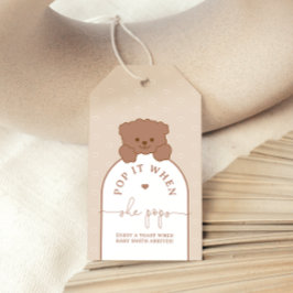 彼女が好きポップ・アートのにシャワーを浴びるミニマルポップ ギフトタグ