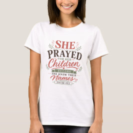 彼女が子供たちの名前を知る前に祈った名言 Tシャツ