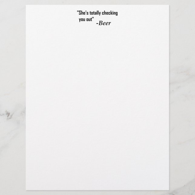 「彼女が完全に君をチェックしている」 - Beer (正面)