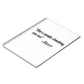 「彼女が完全に君をチェックしている」 - Beer ノートブック (左側)