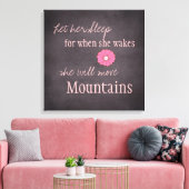 彼女が山のキャンバス印刷を移動する キャンバスプリント (インサイチュ (リビング))