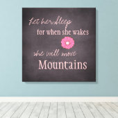 彼女が山のキャンバス印刷を移動する キャンバスプリント (インサイチュ (ウッドフロア))