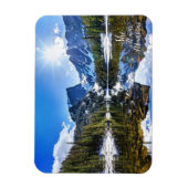 彼女が山の写真感動的引用文を移動 マグネット (縦)