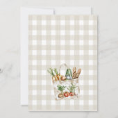 彼女が市場からフレッシュなおしゃれな結婚前パーティー 招待状 (裏面)