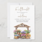 彼女が市場からフレッシュオフのブライズシャワー 招待状 (正面)