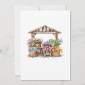 彼女が市場からフレッシュオフのブライズシャワー 招待状 (裏面)