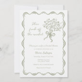 彼女が市場からフレッシュ ブライズシャワー 招待状 (正面)