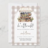 彼女が市場からフレッシュ！ ブライダルシャワー 招待状 (正面)