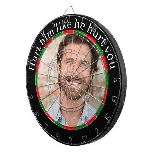 彼女が彼を乗り越えるための完璧な贈り物を分割 ダーツボード (正面右)