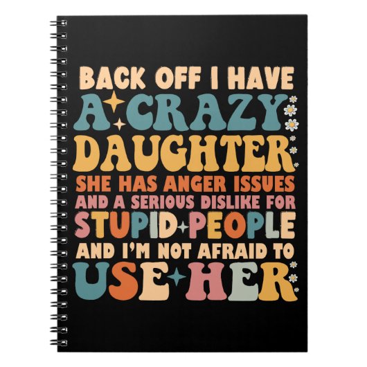 彼女が怒っている熱狂する娘がいる ノートブック (正面)