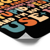 彼女が怒っている熱狂する娘がいる ポスター (角)