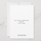 彼女が愛した人生を金ゴールド箔でフェイクデザイン カード (裏面)