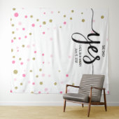 彼女が承諾した ウェディング フォトブース 背景 バナー タペストリー (インサイチュ(横))