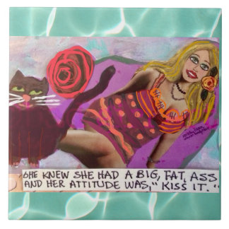 彼女が持っていたことを知っているタイル三獣壁アートセラミックタイル タイル