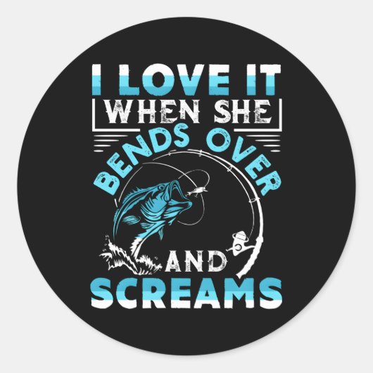 彼女が曲がって悲鳴を上げる時、私はそれを愛する魚釣り ラウンドシール (正面)