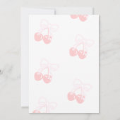 彼女が最後の仕上げの最高の贈り物 招待状 (裏面)