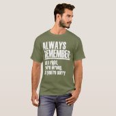 彼女が正しいことを常に覚えて下さい Tシャツ (正面フル)