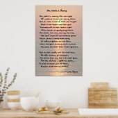 「彼女が歩く美しい」プリント ポスター (キッチン)