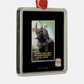 彼女が気づくかどうか見よう メタルオーナメント (右)