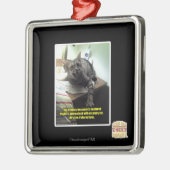 彼女が気づくかどうか見よう メタルオーナメント (左)