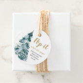 彼女が水彩のクリスマスツリーをポップさせたときにポップして フェイバータグ (インサイチュ)