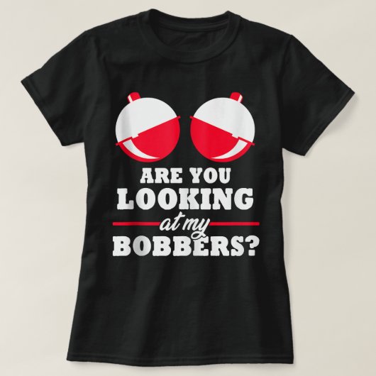 彼女が汚い魚釣りユーモアを飲み込む限り Tシャツ (デザイン正面)