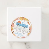 彼女が男のポップ・アートの子シャワーをポップするときに小さなかぼちゃだ フェイバータグ (インサイチュ)