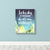 彼女が目を覚ますと彼女を眠らせなさいキャンバスプリント キャンバスプリント (インサイチュ (ウッドフロア))