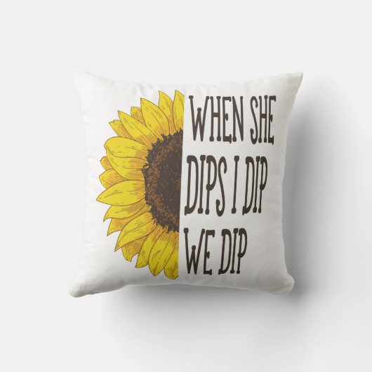 彼女が私がディップするとき、ママと私 クッション (裏面)