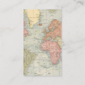 「彼女が行く場所はどこ？」旅行マップ ベビーシャワー エンクロージャーカード (裏面)