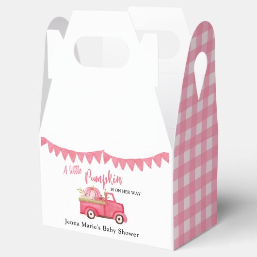 彼女が行く途中の小さなカボチャ フェイバーボックス (オープン)