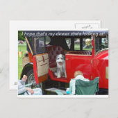 彼女が見ている私の夕食が… ポストカード (正面/裏面)