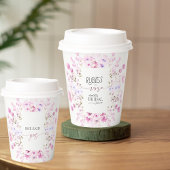 彼女が言ったYesルビーバラブライダルシャワー 紙コップ