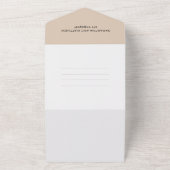 彼女が言ったYes婚約パーティQRコードRSVP オールインワン招待状 (外側)