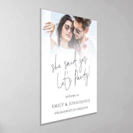 彼女が言ったYes婚約フォトオーバーレイ実在ス 箔ポスター (レイダウン)