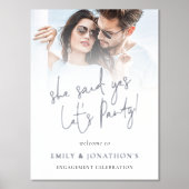 彼女が言ったYes婚約フォトオーバーレイ実在ス 箔ポスター (正面)