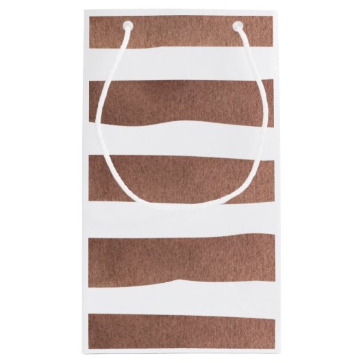 彼女が赤ポップ・アートのちゃんシャワーの好意をポップするときにテディベア スモールペーパーバッグ (裏面)