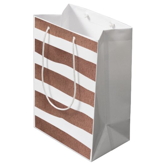 彼女が赤ポップ・アートのちゃんシャワーの好意をポップするときにテディベア ミディアムペーパーバッグ (裏面アングル)